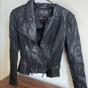 BlankNYC Women's Black Leather Jacket